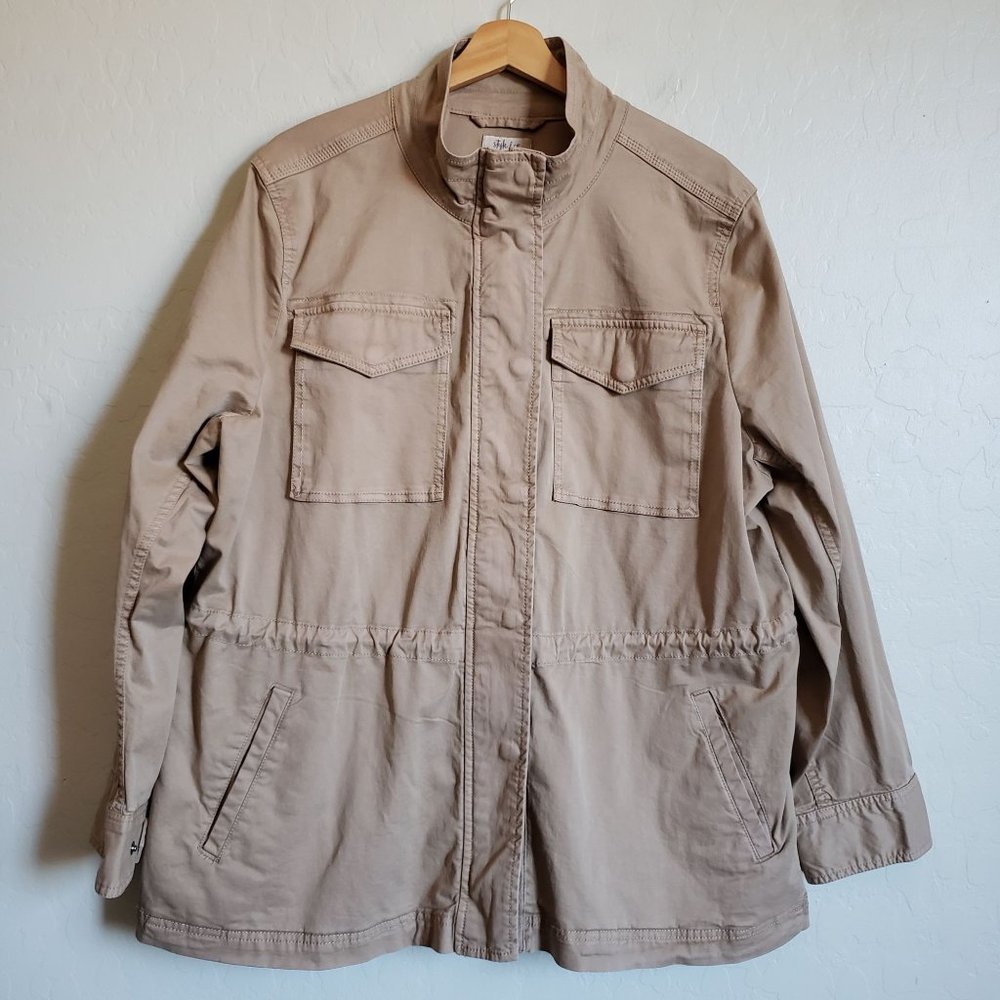 Style & Co. Tan Utility Jacket